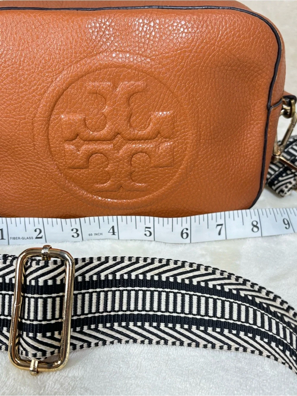Tory Burch structured pebbled
